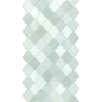 Mosaic House Moroccan tile Tribeca A Border Custom 17 Max Variation Sky blue  solid zellige, mosaic, zellij, border, glaze 